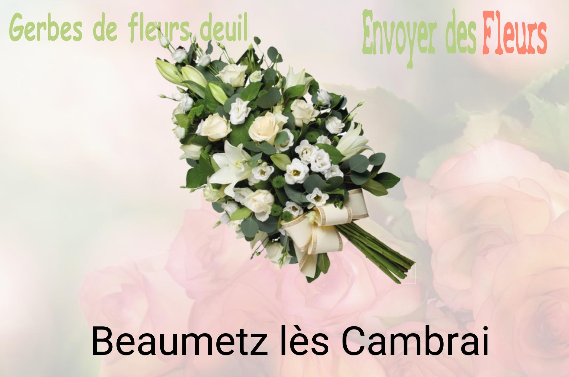 Gerbe de fleurs de deuil livrée à Beaumetz-lès-Cambrai